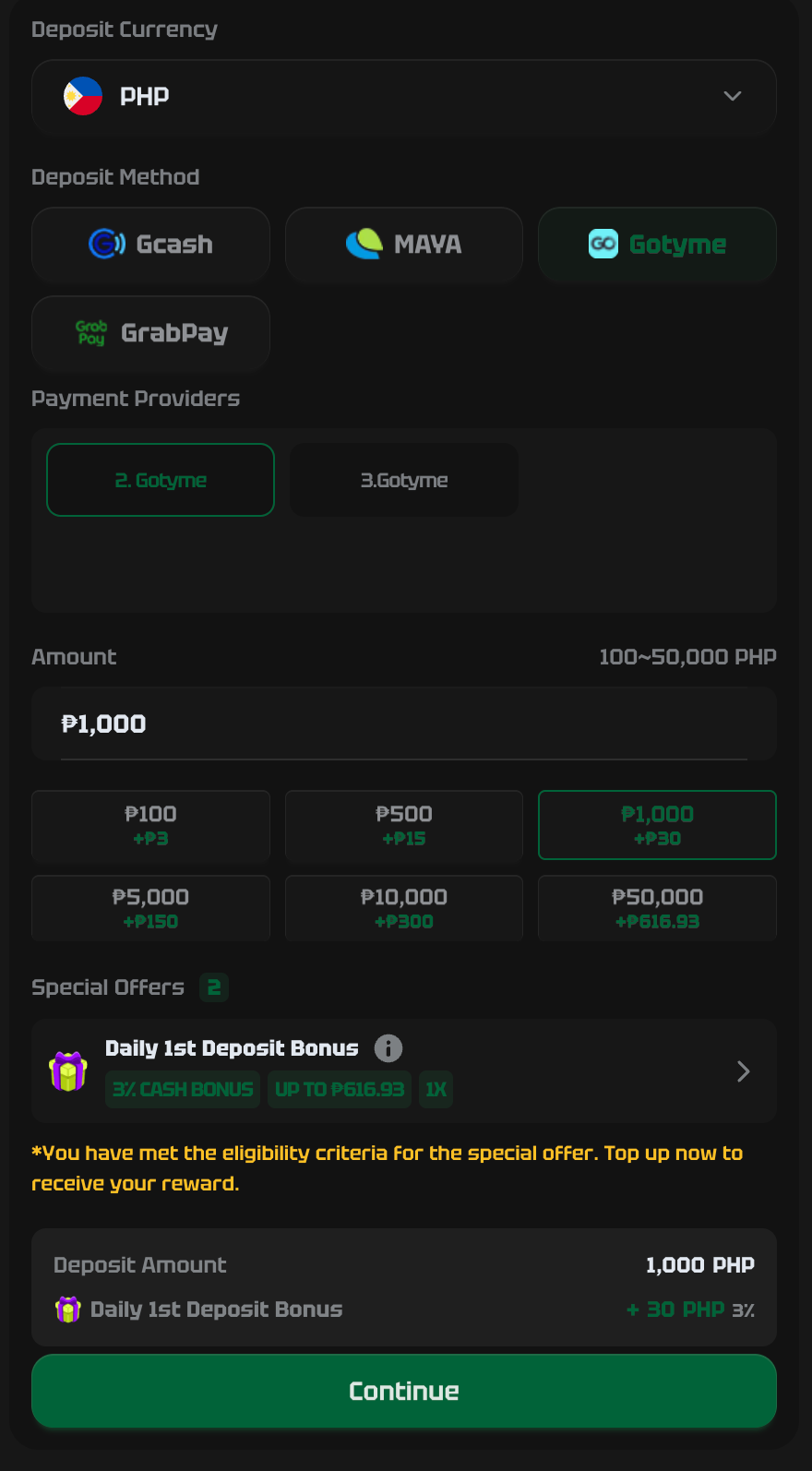 Confirm & play